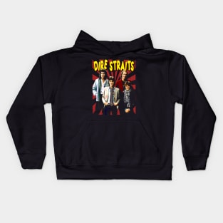 Sultans of Style Dire Band Tees – Where Classic Rock and Fashion Collide! Kids Hoodie